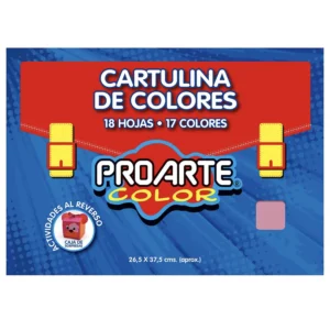 ESTUCHE CARTULINA PINTADA 18HJS PROARTE