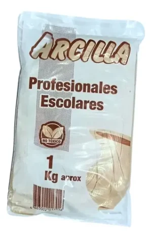 ARCILLA 1 KILO APROX USO ESCOLAR Y PROFESIONAL