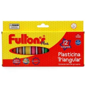 PLASTICINA 12 COLORES TRIANGULAR FULTONS