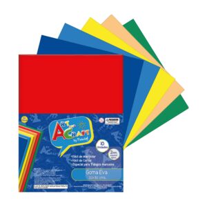 GOMA EVA 20X30CM COLORES SURTIDOS 10 UNIDADES ART & CRAFT
