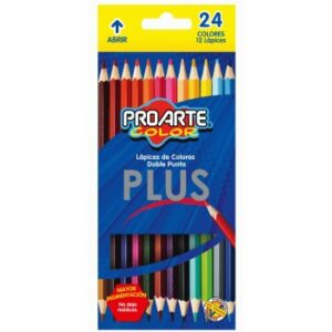 LAPICES DOBLE PUNTA 12 UNIDADES PROARTE